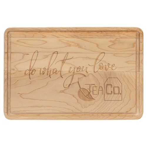 Custom Maple Cutting Board with Drip Ring with Laser Engraved Logo - Etchified - GearOne - GFT481