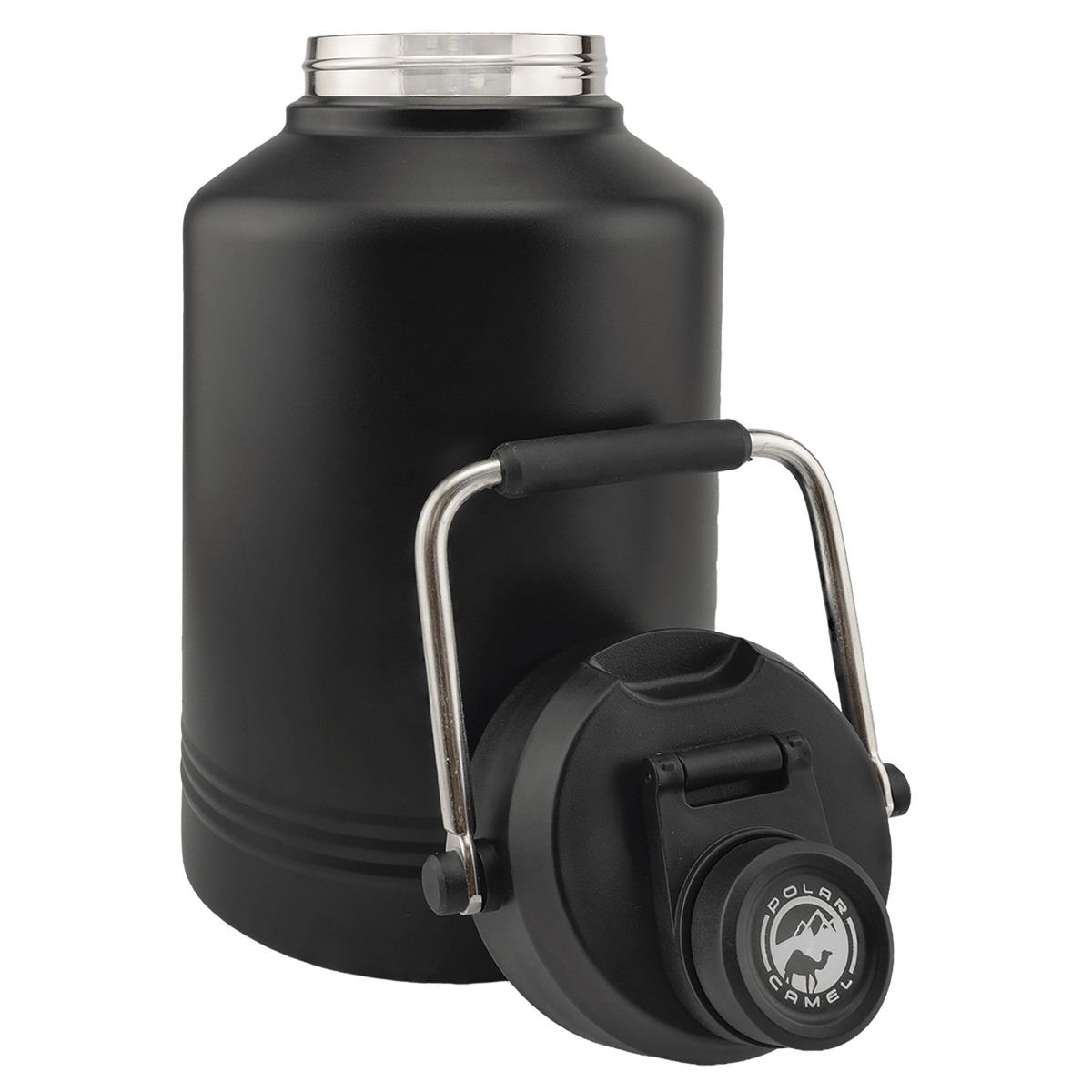 Custom Polar Camel® 128 oz Vacuum Insulated Jug with Chug Lid and Handle - Etchified-Polar Camel®-LGR644
