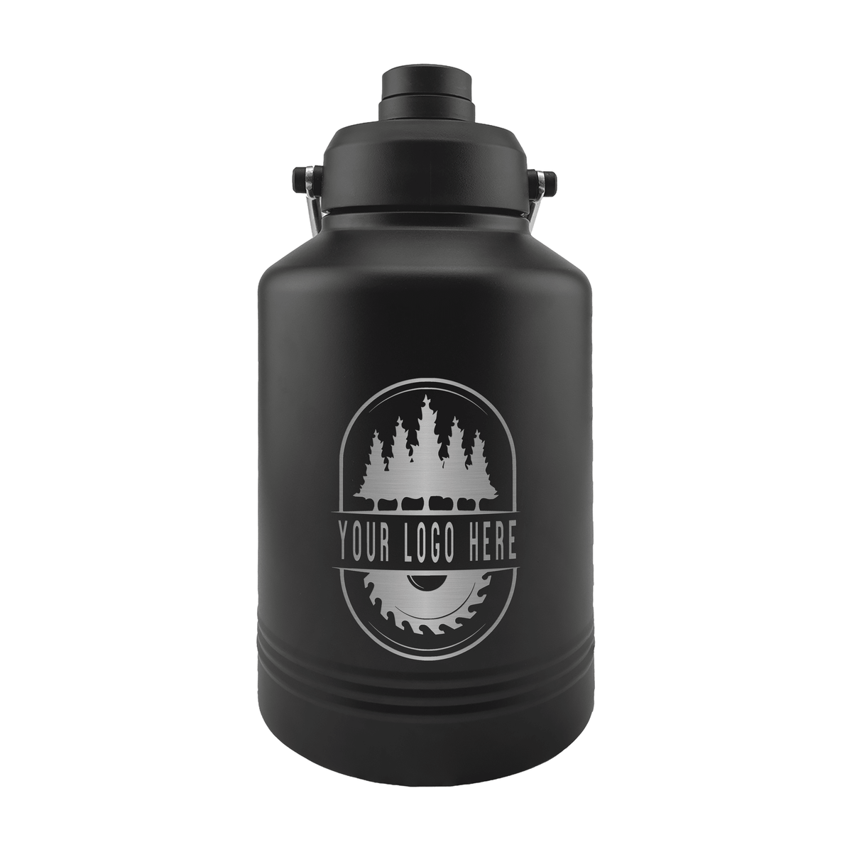 Custom Polar Camel® 128 oz Vacuum Insulated Jug with Chug Lid and Handle - Etchified-Polar Camel®-LGR644