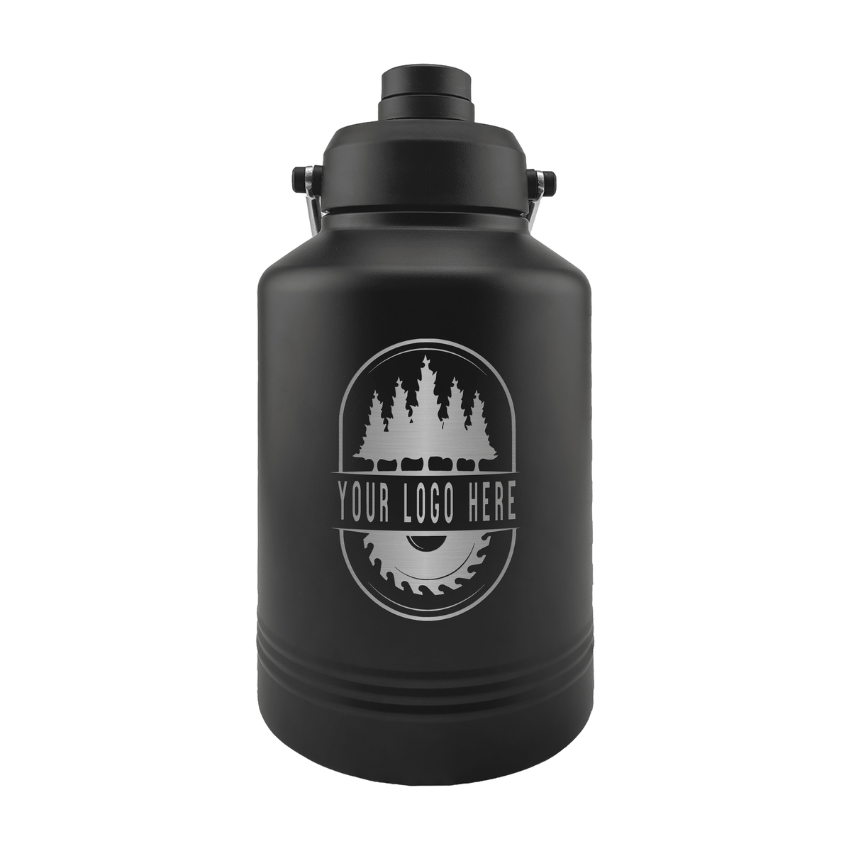 Custom Polar Camel® 128 oz Vacuum Insulated Jug with Chug Lid and Handle - Etchified-Polar Camel®-LGR644