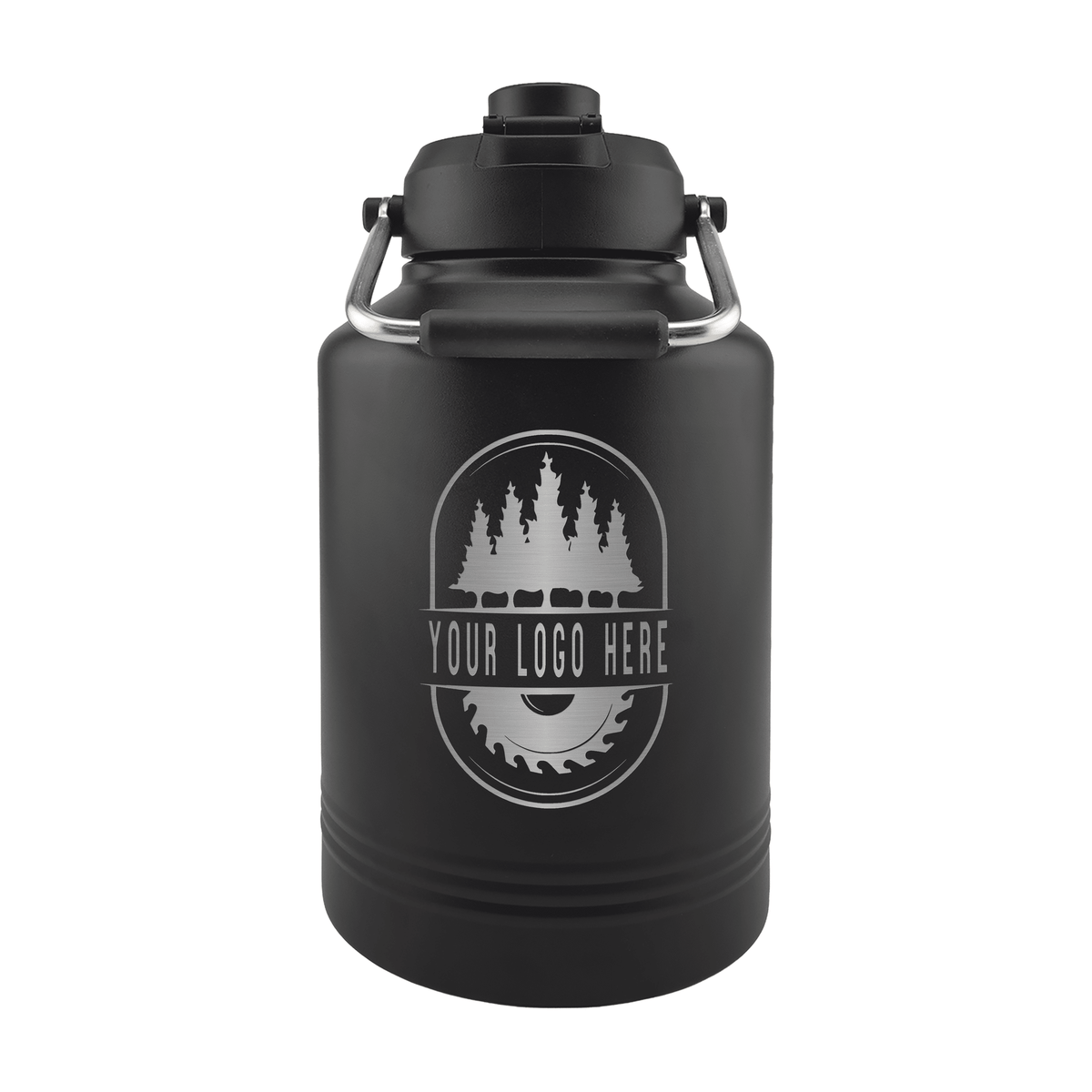 Custom Polar Camel® 128 oz Vacuum Insulated Jug with Chug Lid and Handle - Etchified-Polar Camel®-LGR644