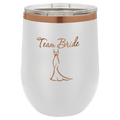Custom Polar Camel® 12oz Rose Gold ION - Plated Stemless Wine Tumbler with Lid - Etchified - Polar Camel - LTM881