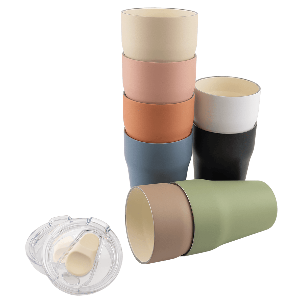 Custom Polar Camel® 13 oz Ceramic Lined Stackable Tumbler with Slider Lid - Etchified-Polar Camel®-LTM6508