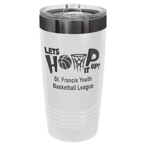Custom Polar Camel® 20oz Ghost Black ION - Plated Tumbler with Slider Lid - Etchified - Polar Camel - LTM7281