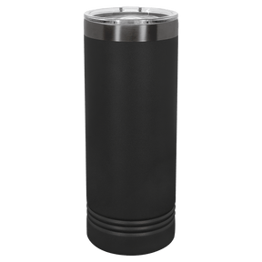 Custom Polar Camel® 22 oz. Ghost Black ION - Plated Skinny Tumbler with Slider Lid - Etchified - Polar Camel - LTM7030