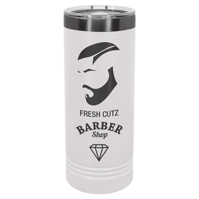 Custom Polar Camel® 22 oz. Ghost Black ION - Plated Skinny Tumbler with Slider Lid - Etchified - Polar Camel - LTM7031