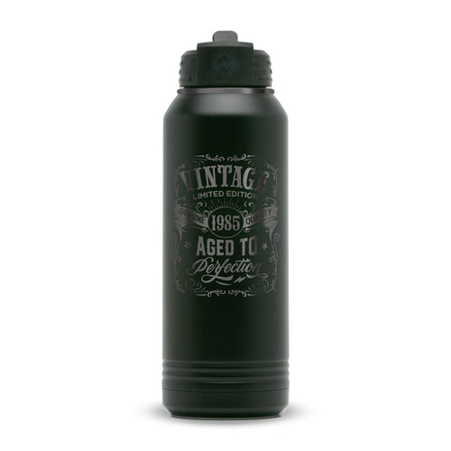 Custom Polar Camel® 32oz Ghost Black ION - Plated Water Bottle - Etchified - Polar Camel - LWB230