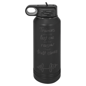 Custom Polar Camel® 32oz Ghost Black ION - Plated Water Bottle - Etchified - Polar Camel - LWB230