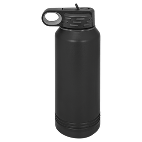 Custom Polar Camel® 32oz Ghost Black ION - Plated Water Bottle - Etchified - Polar Camel - LWB230