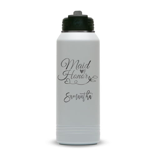 Custom Polar Camel® 32oz Ghost Black ION - Plated Water Bottle - Etchified - Polar Camel - LWB231