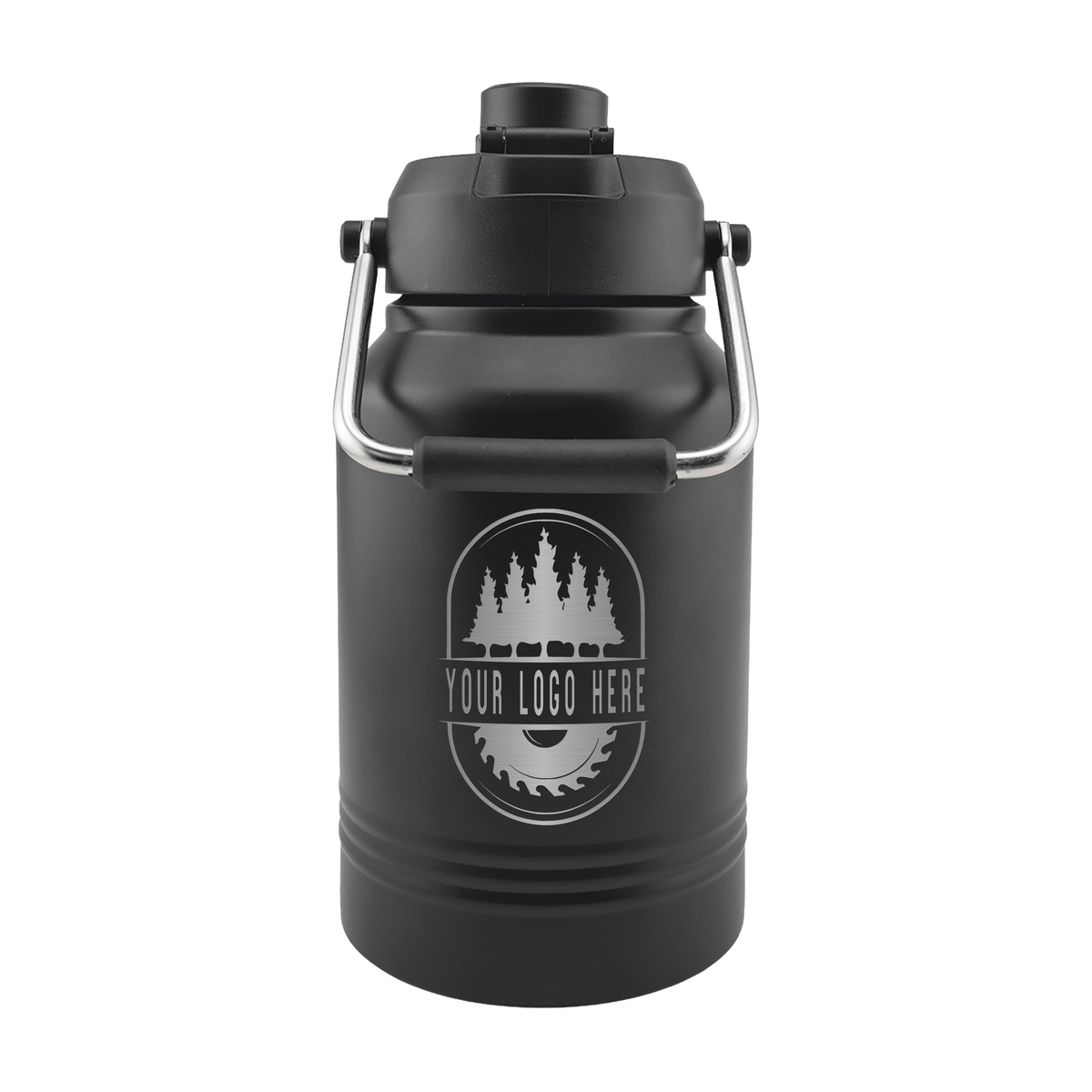 Custom Polar Camel® 64 oz Vacuum Insulated Jug with Chug Lid and Handle - Etchified-Polar Camel®-LGR643