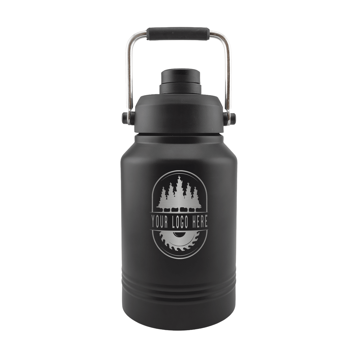 Custom Polar Camel® 64 oz Vacuum Insulated Jug with Chug Lid and Handle - Etchified-Polar Camel®-LGR643