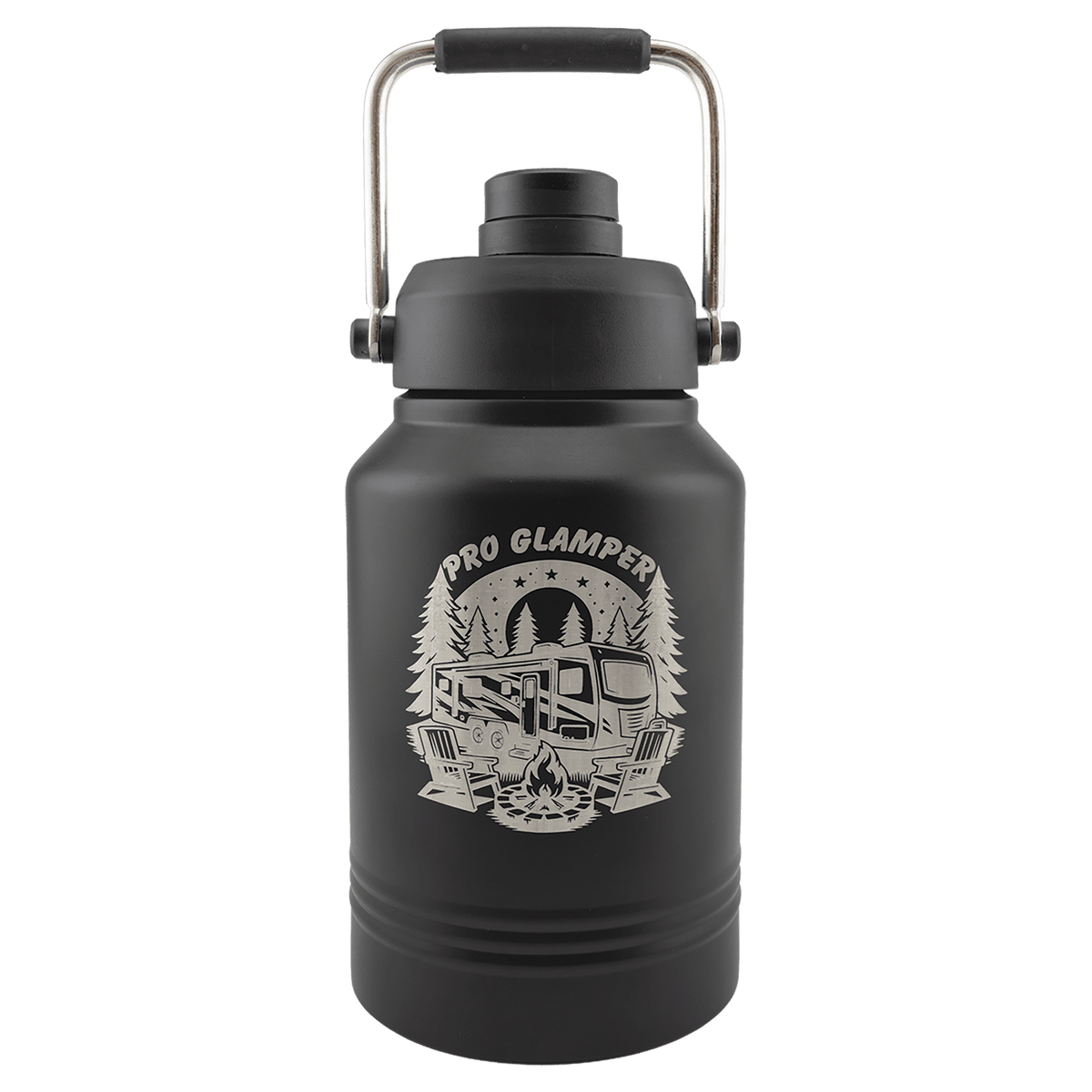 Custom Polar Camel® 64 oz Vacuum Insulated Jug with Chug Lid and Handle - Etchified-Polar Camel®-LGR643