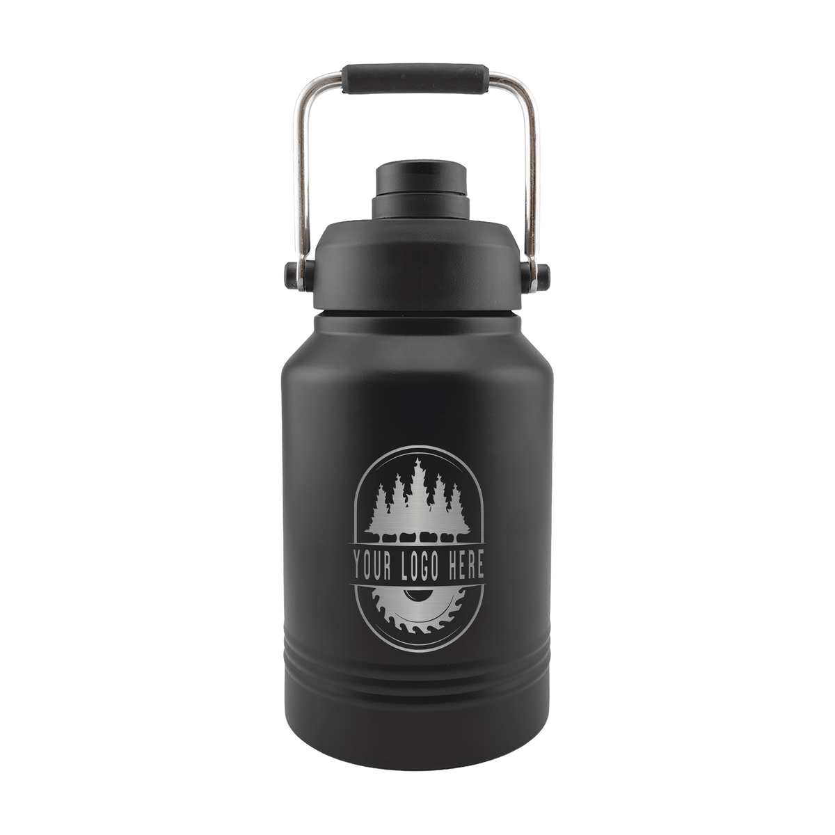 Custom Polar Camel® 64 oz Vacuum Insulated Jug with Chug Lid and Handle - Etchified-Polar Camel®-LGR643