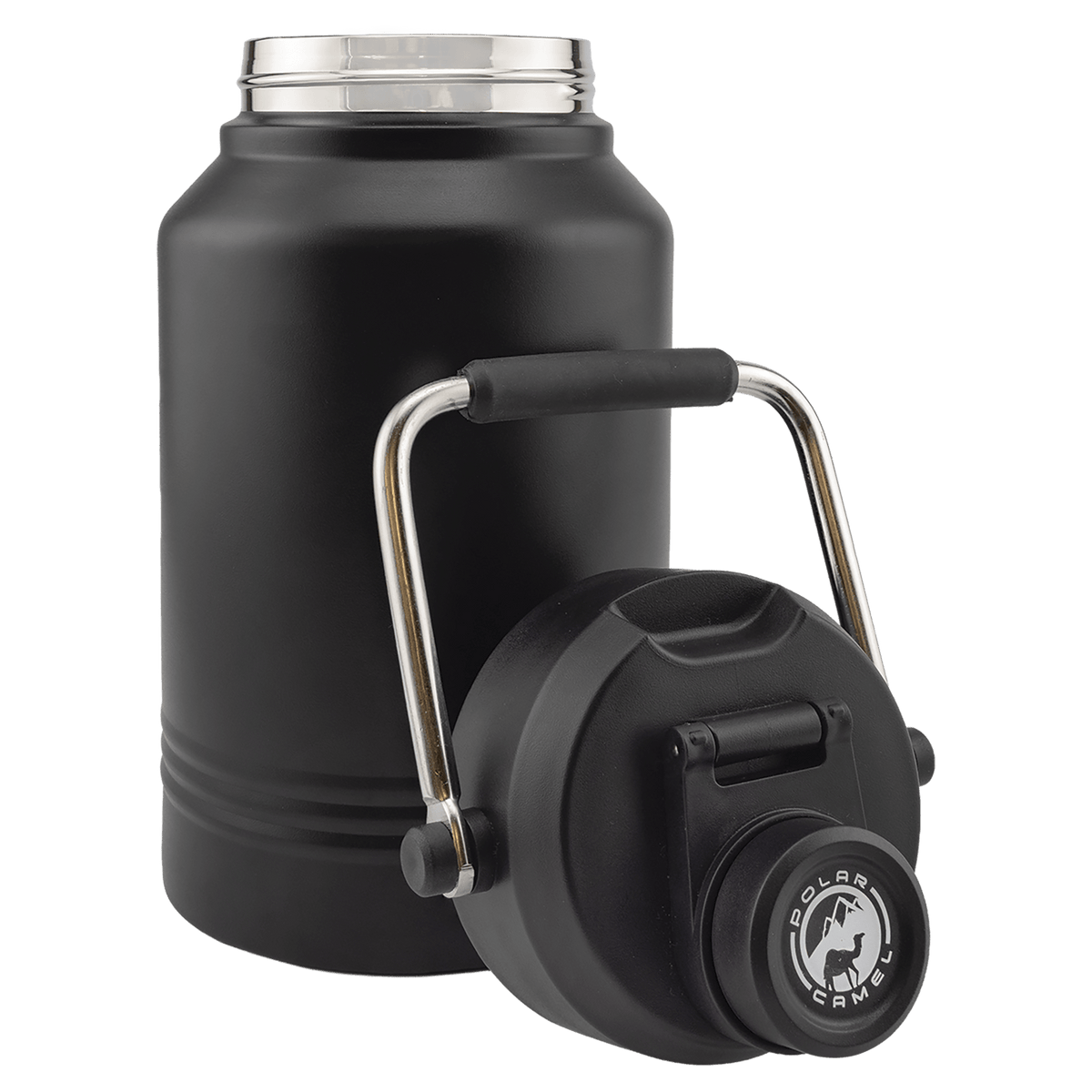 Custom Polar Camel® 64 oz Vacuum Insulated Jug with Chug Lid and Handle - Etchified-Polar Camel®-LGR643