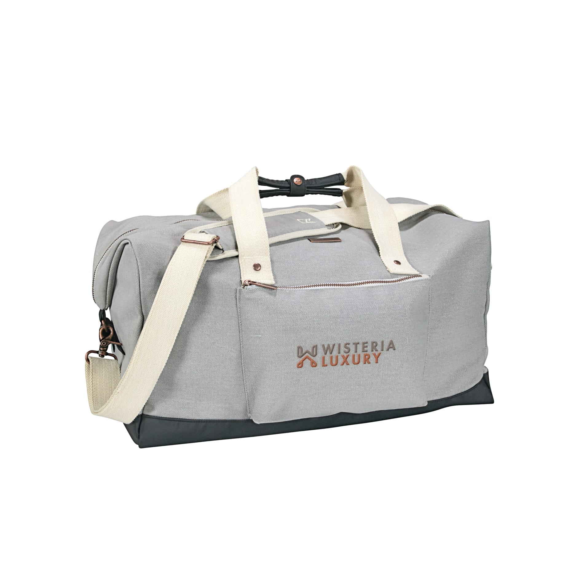 Cutter & Buck® 19" Cotton Weekender Duffel - Etchified - Etchified - 9840-50GY