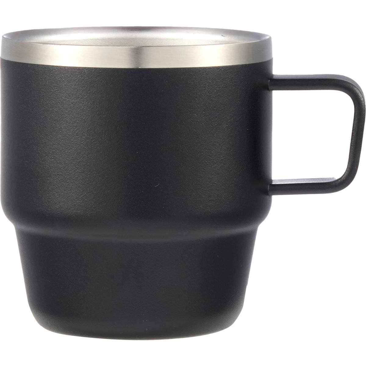 Doppio Stackable Recycled Mug Set 6oz - Etchified - GearOne - 1602-12BK