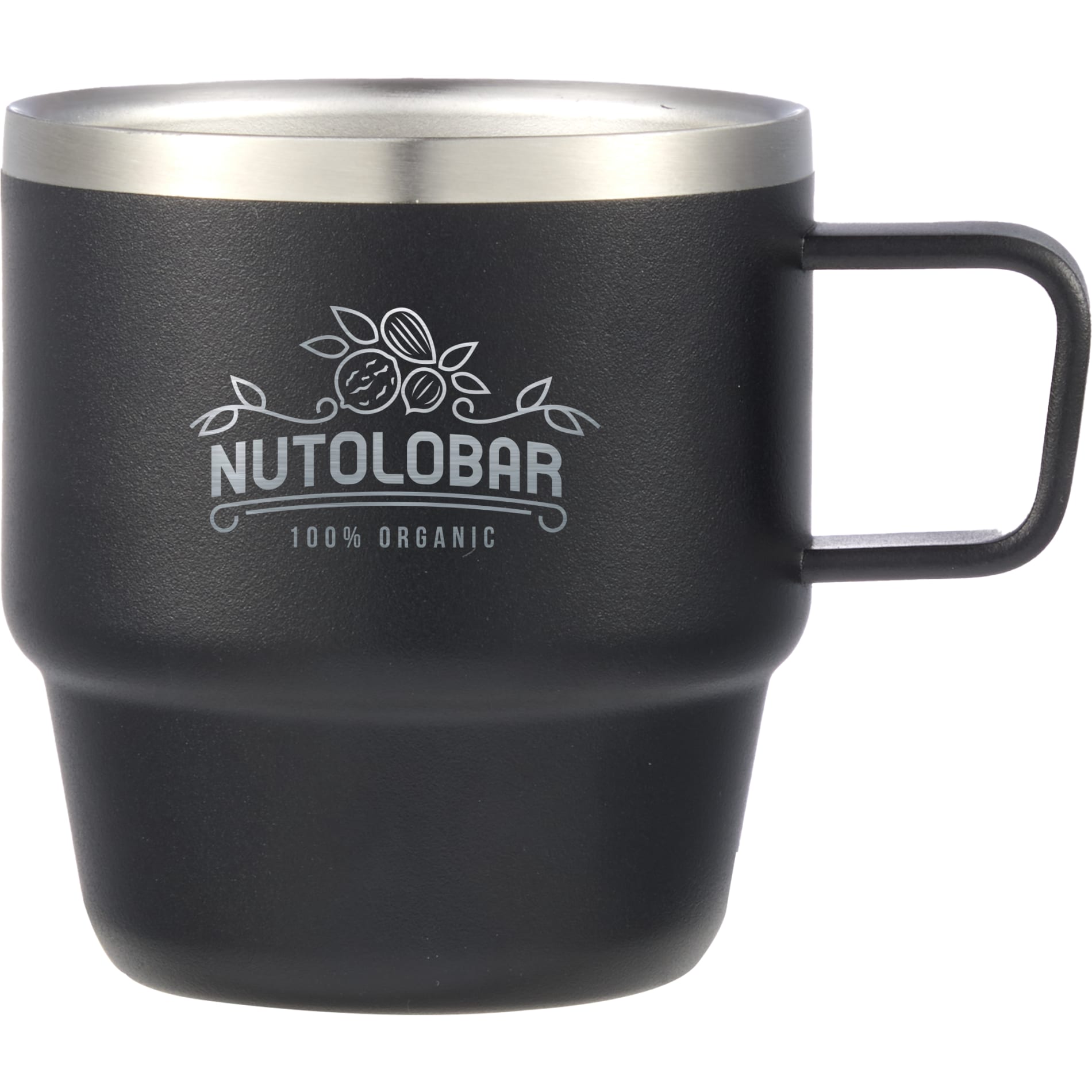Doppio Stackable Recycled Mug Set 6oz - Etchified - GearOne - 1602-12BK
