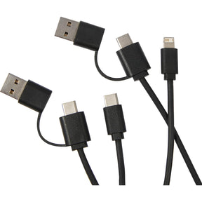 Dual Power Long Charging Cable Kit - Etchified - PCNA (Leed's/Bullet/Trimark) - 7143-77BK