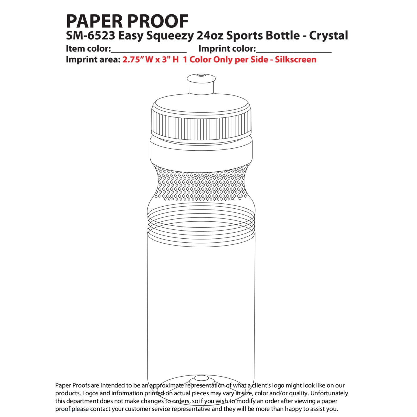 Easy Squeezy Crystal 24oz Sports Bottle - Etchified - Etchified - SM-6523CL
