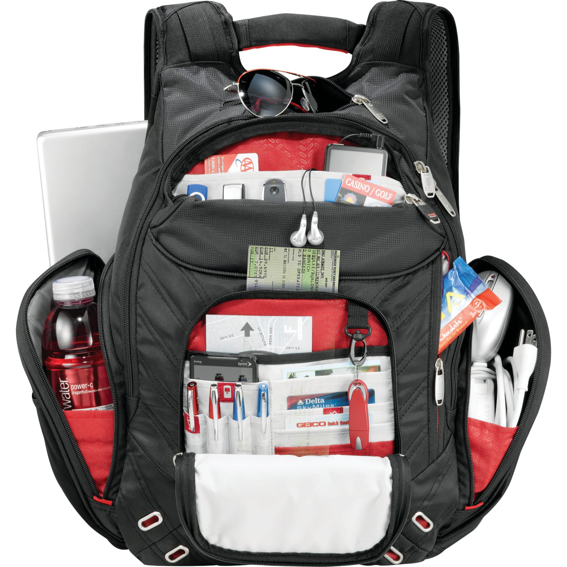 elleven™ Amped TSA 17" Computer Backpack - Etchified - Etchified - 0011-99BK