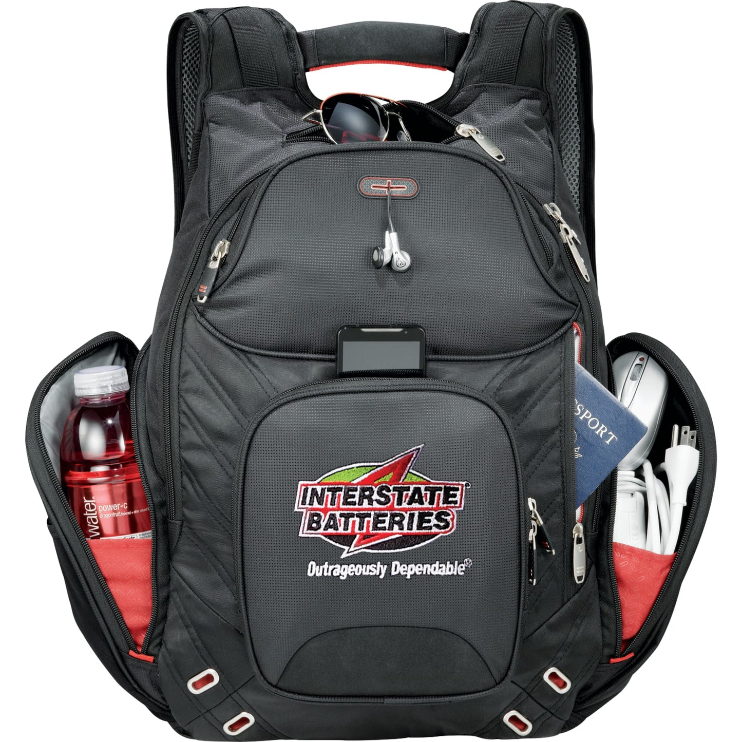 elleven™ Amped TSA 17" Computer Backpack - Etchified - Etchified - 0011-99BK