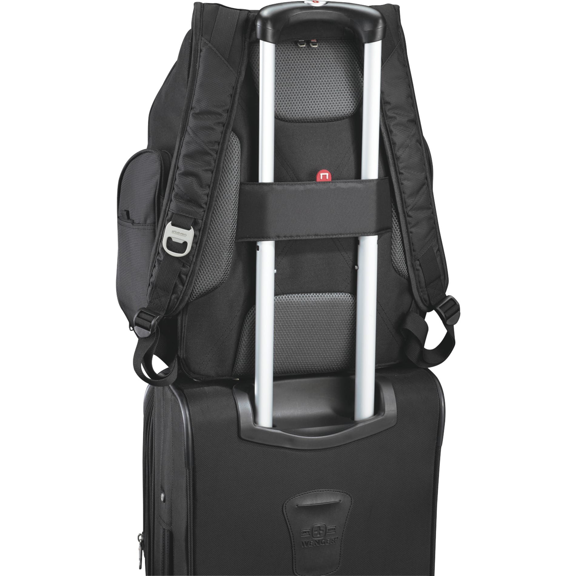 elleven™ Amped TSA 17" Computer Backpack - Etchified - Etchified - 0011-99BK
