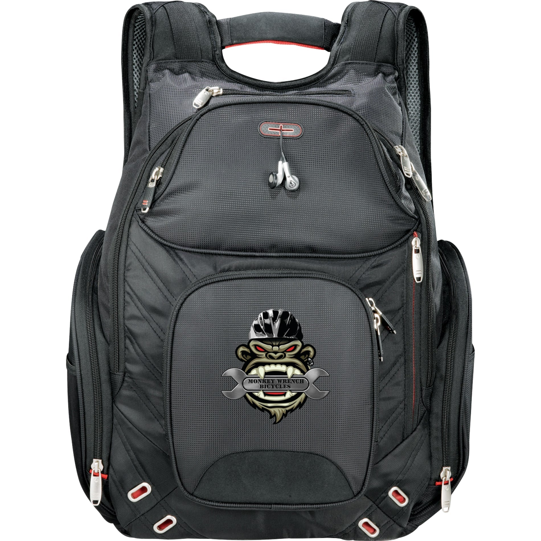 elleven™ Amped TSA 17" Computer Backpack - Etchified - Etchified - 0011-99BK