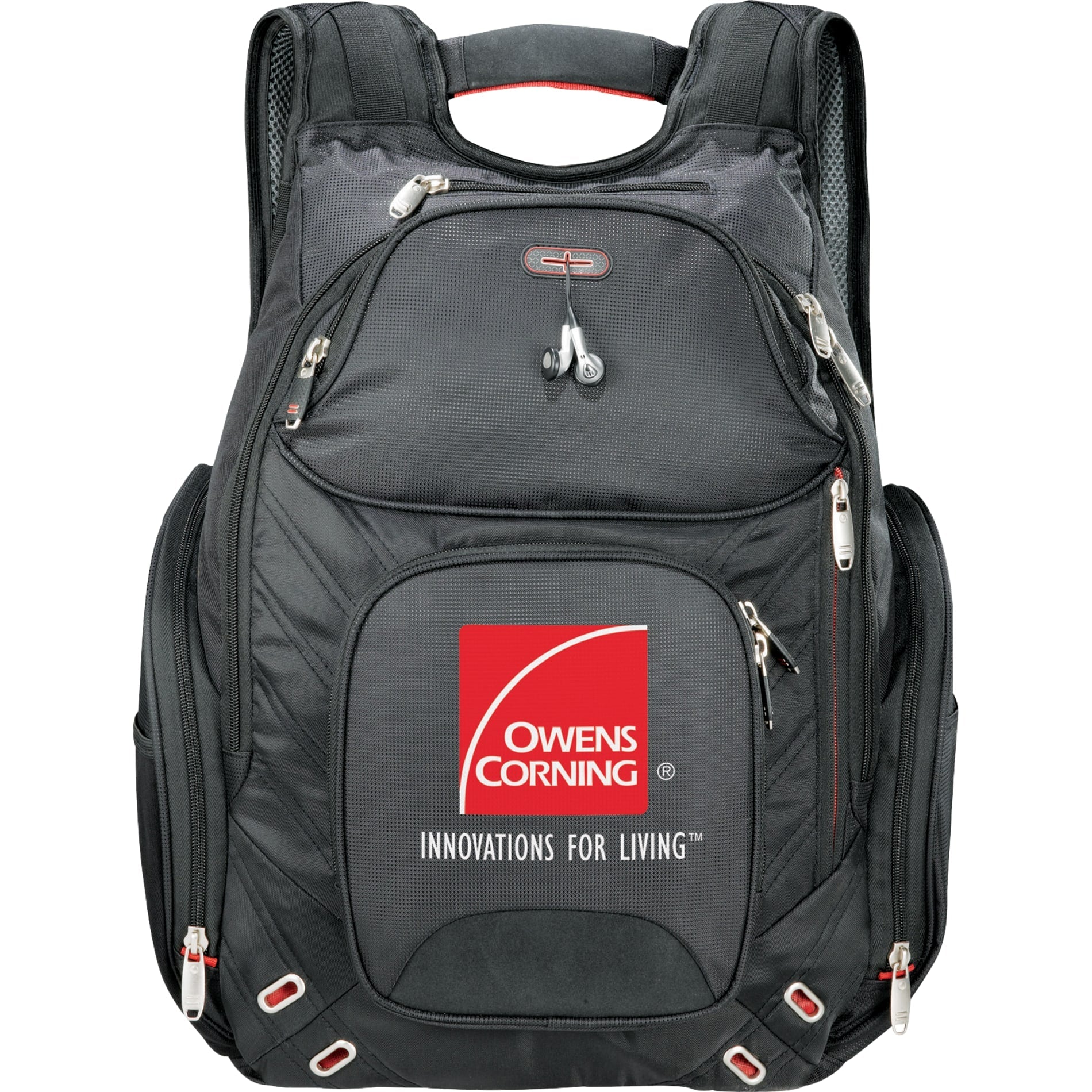 elleven™ Amped TSA 17" Computer Backpack - Etchified - Etchified - 0011-99BK