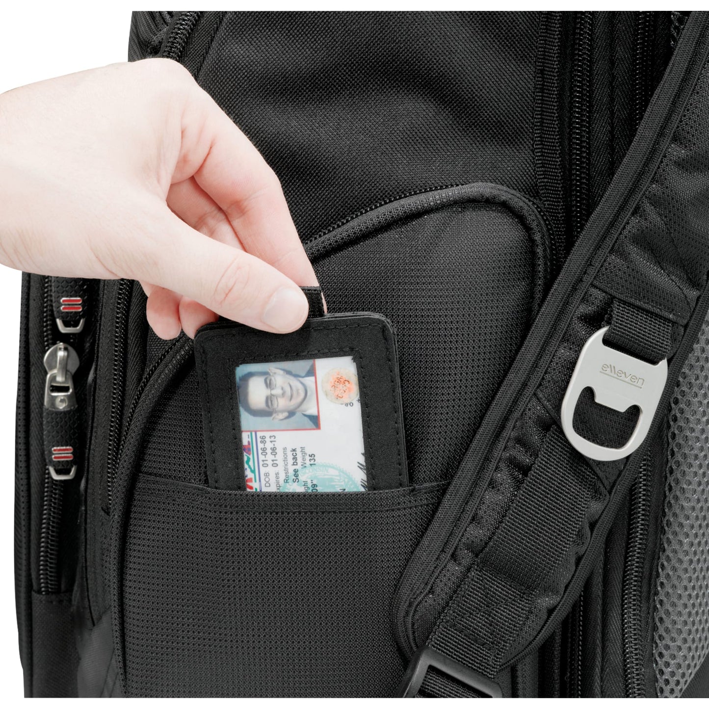 elleven™ Amped TSA 17" Computer Backpack - Etchified - Etchified - 0011-99BK