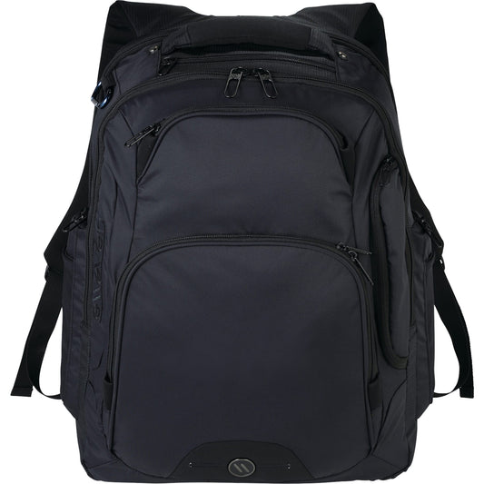 elleven™ Rutter TSA 17" Computer Backpack - Etchified - Etchified - 0011-47BK