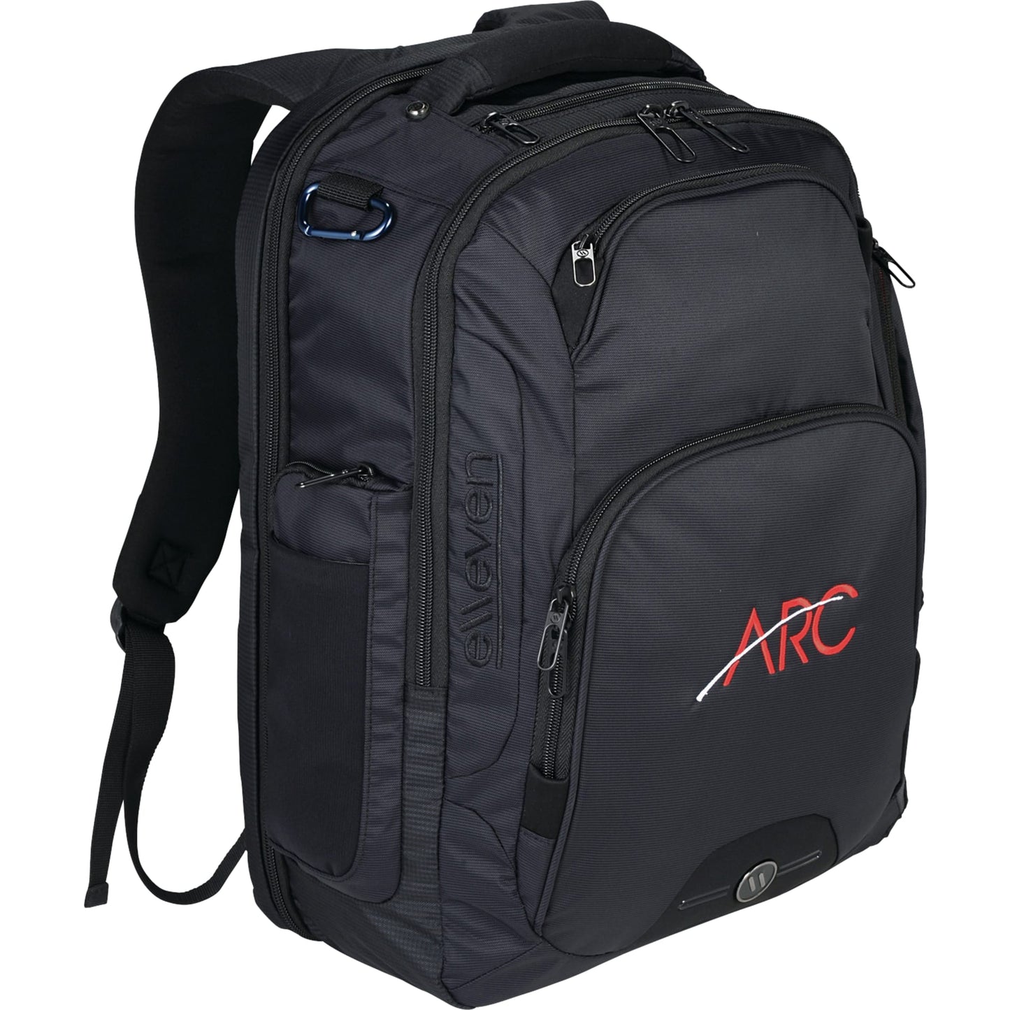 elleven™ Rutter TSA 17" Computer Backpack - Etchified - Etchified - 0011-47BK