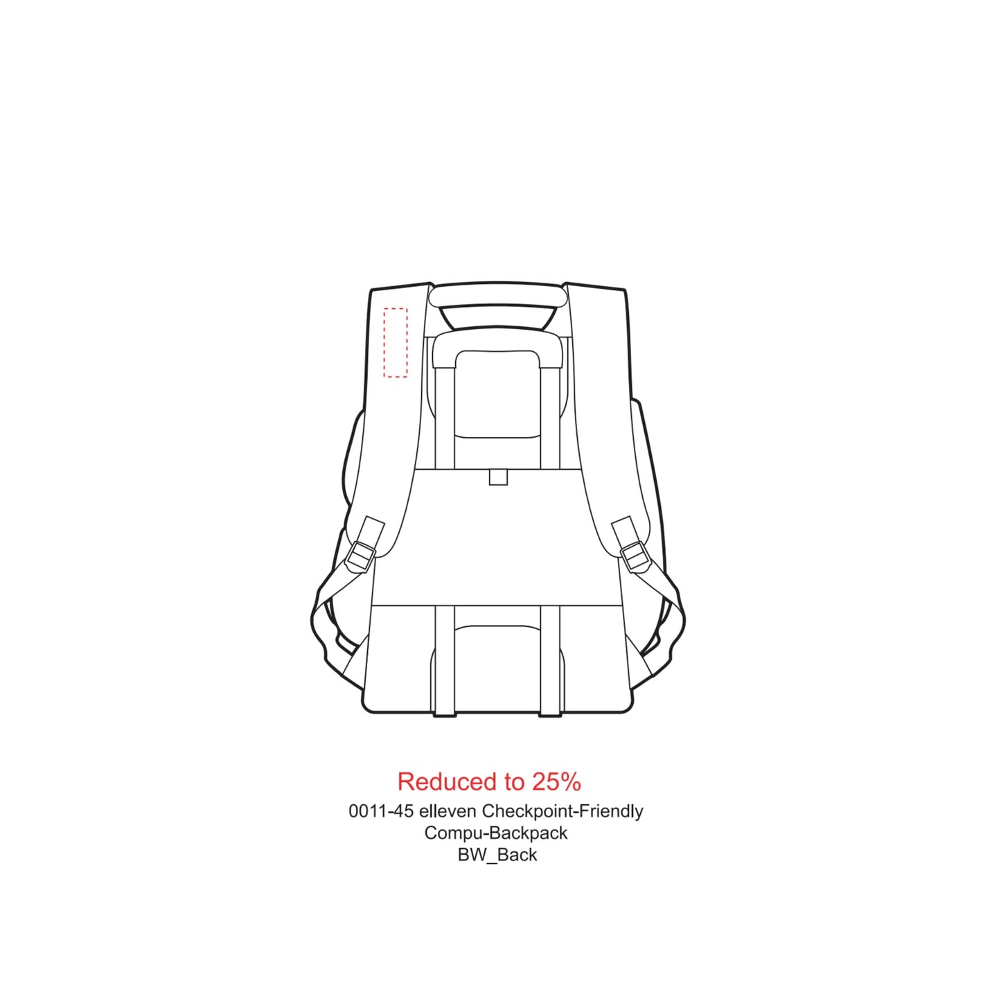elleven™ TSA 17" Computer Backpack - Etchified - Etchified - 0011-45CA
