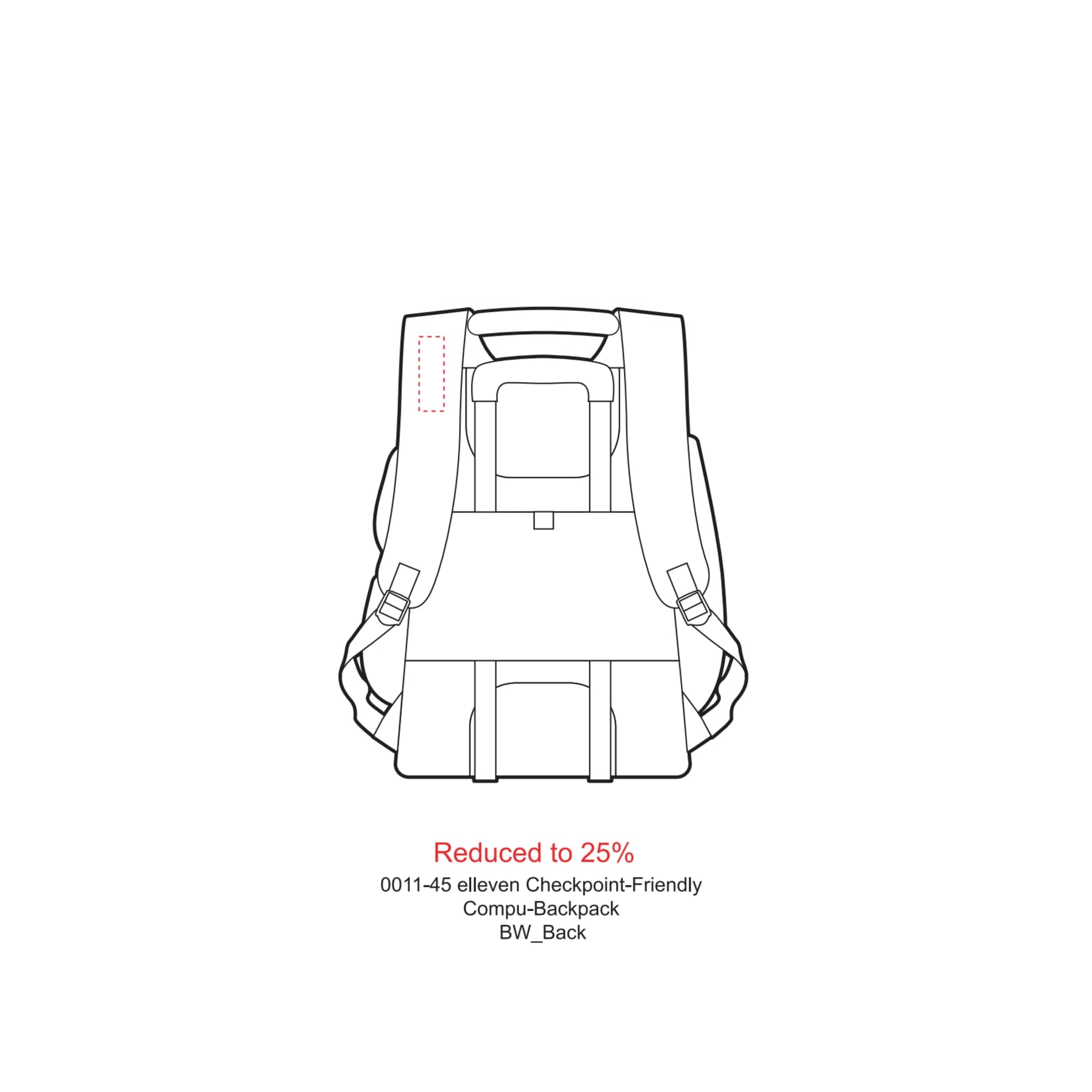 elleven™ TSA 17" Computer Backpack - Etchified - Etchified - 0011-45CA