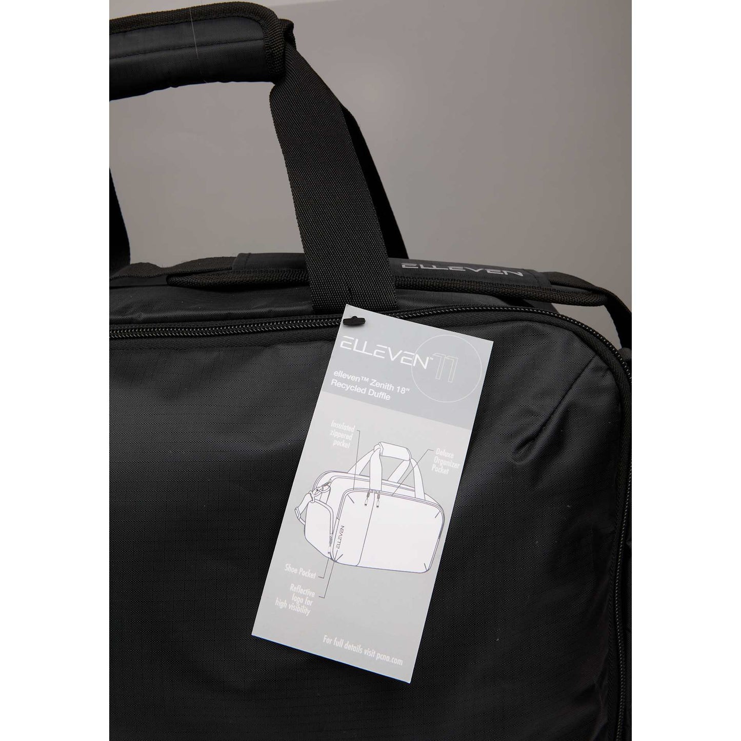 Elleven Zenith 18" Recycled Duffle Bag - Etchified - Etchified - 1111-15BK