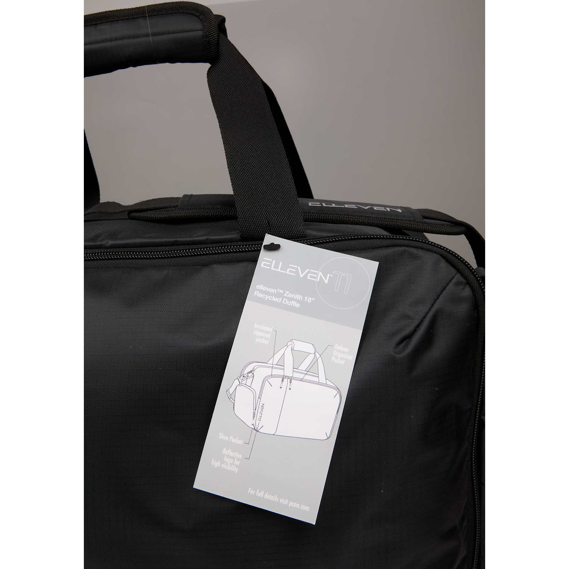 Elleven Zenith 18" Recycled Duffle Bag - Etchified - Etchified - 1111-15BK