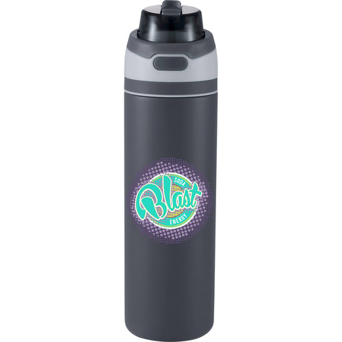 Elvin 28oz Recycled Stainless Flip Straw Bottle - Etchified - Etchified - SM-6965GY
