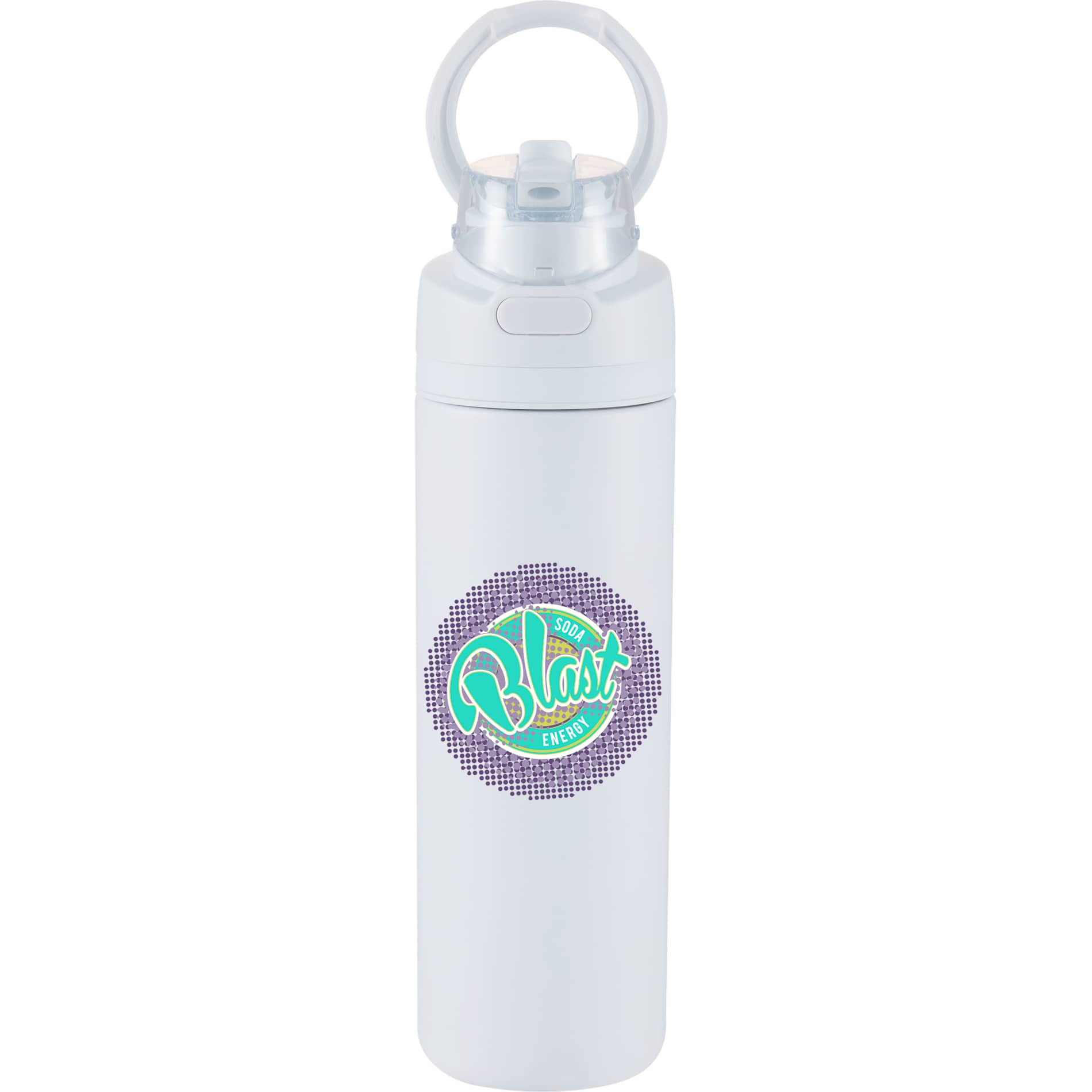 Elvin 28oz Recycled Stainless Flip Straw Bottle - Etchified - Etchified - SM-6965WH