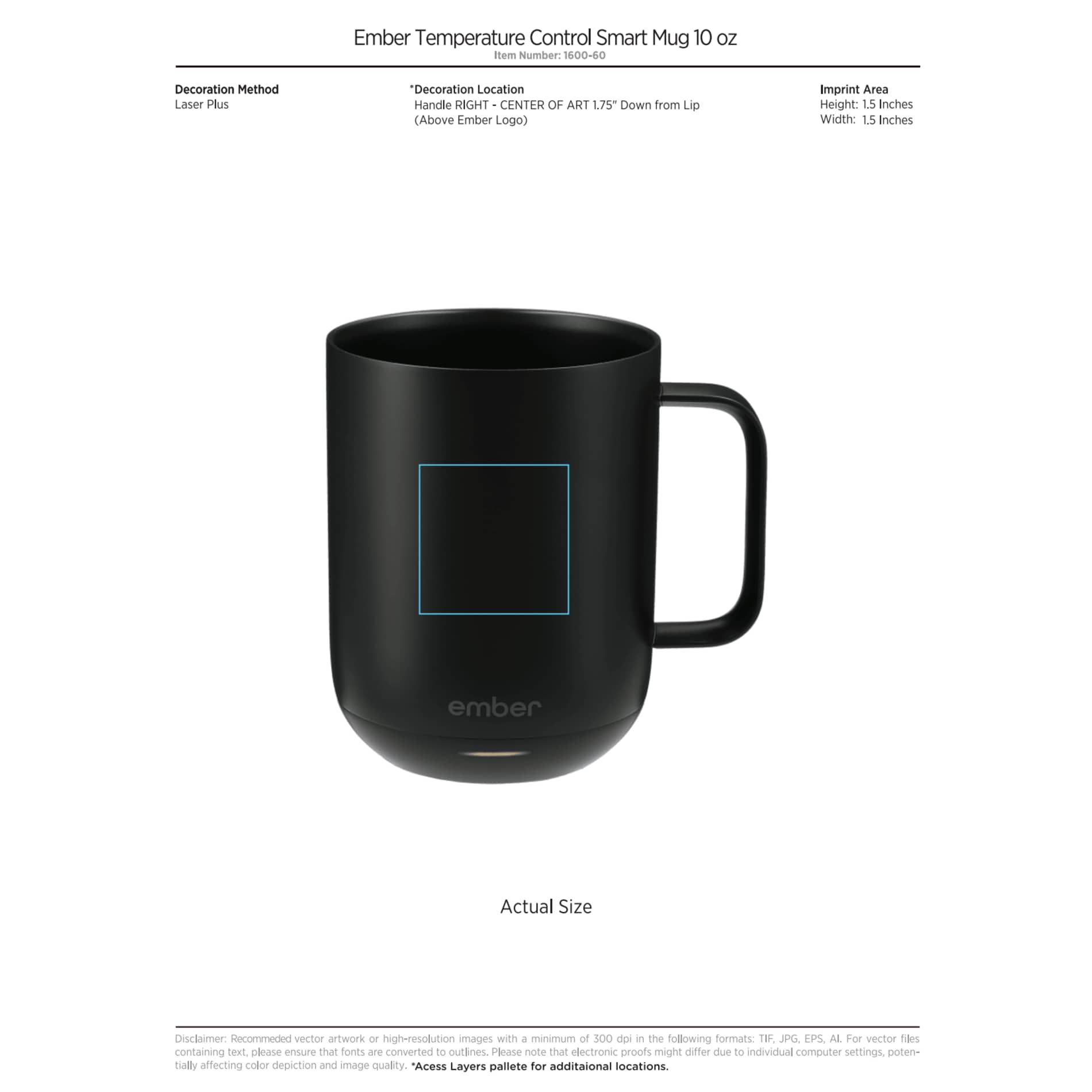Ember Mug² 10 oz - Etchified - Etchified - 1600-60WH