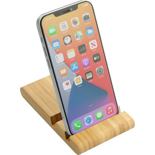 Estand Bamboo Phone and Tablet Stand - Etchified - GearOne - 7143-60NT