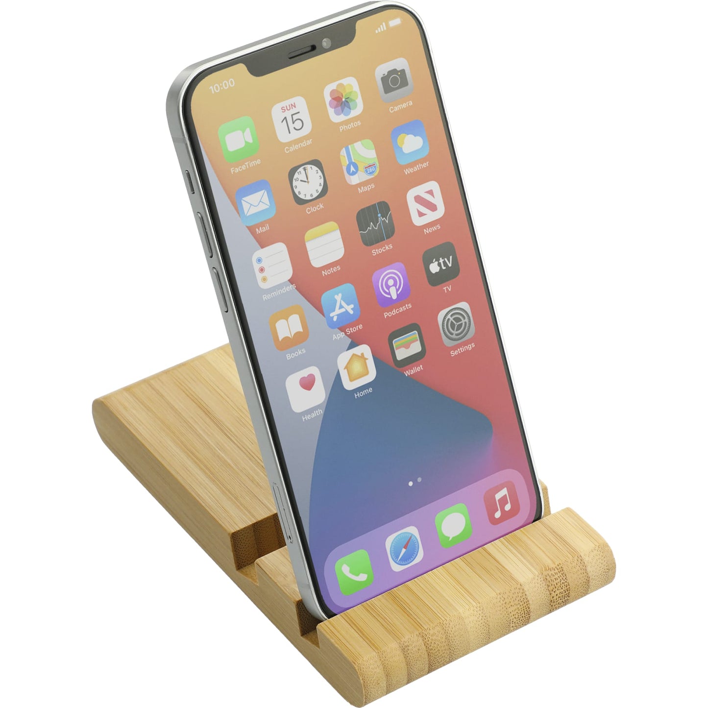 Estand FSC® 100% Bamboo Phone and Tablet Stand - Etchified - Etchified - 7143-60NT