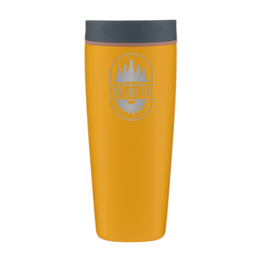 Custom Owala SmoothSip Slider 20oz with Laser Engraving - golden quest, engraved logo, front