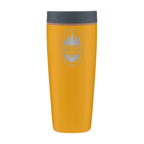 Custom Owala SmoothSip Slider 20oz with Laser Engraving - golden quest, engraved logo, front