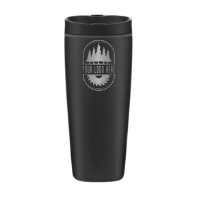Custom Owala SmoothSip Slider 20oz with Laser Engraving - very very dark, engraved logo, back