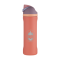 Custom Owala FreeSip 24oz with Laser Engraving - terracotta sunset, engraved logo, side 1