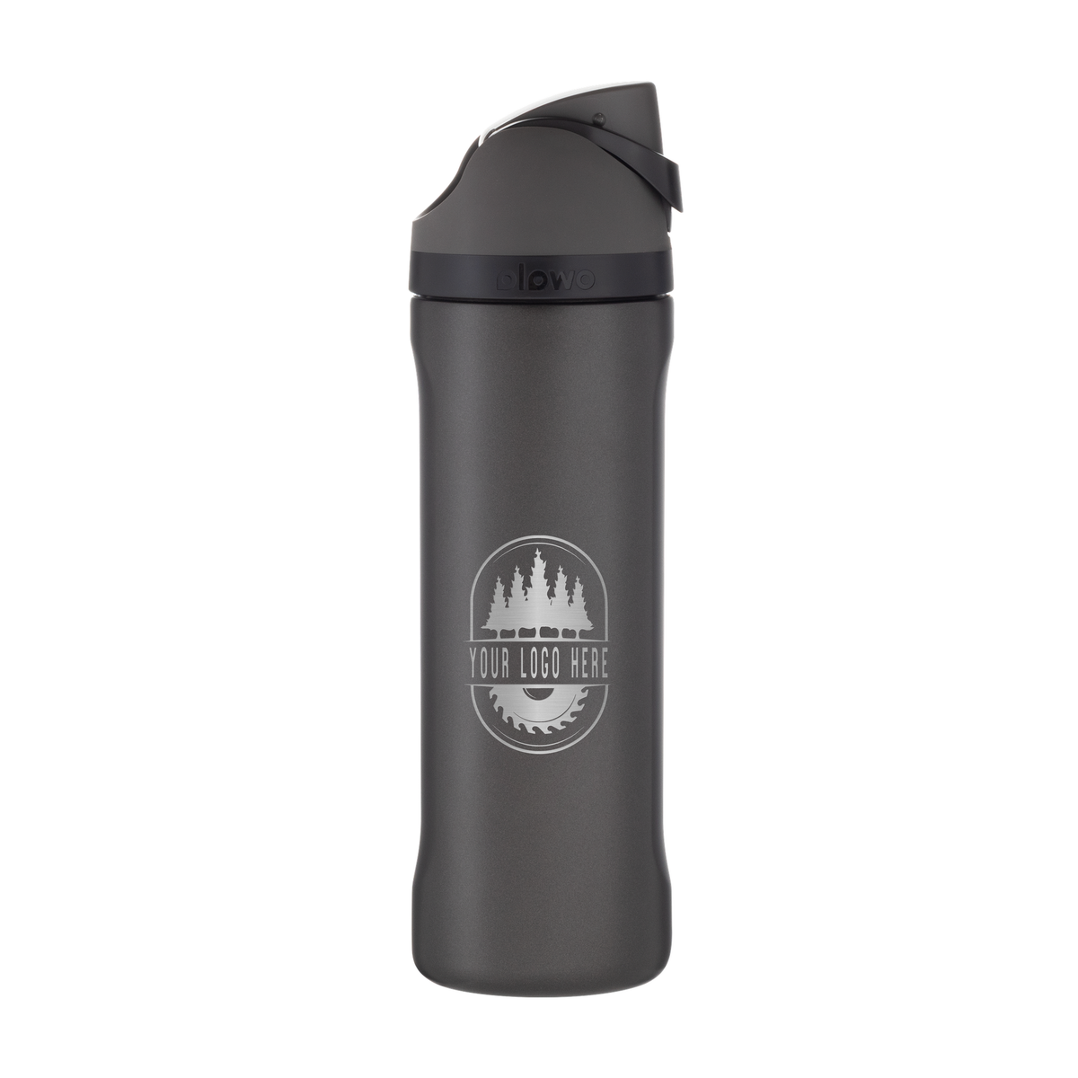 Custom Owala FreeSip 24oz with Laser Engraving - nailed it, engraved logo, side 2