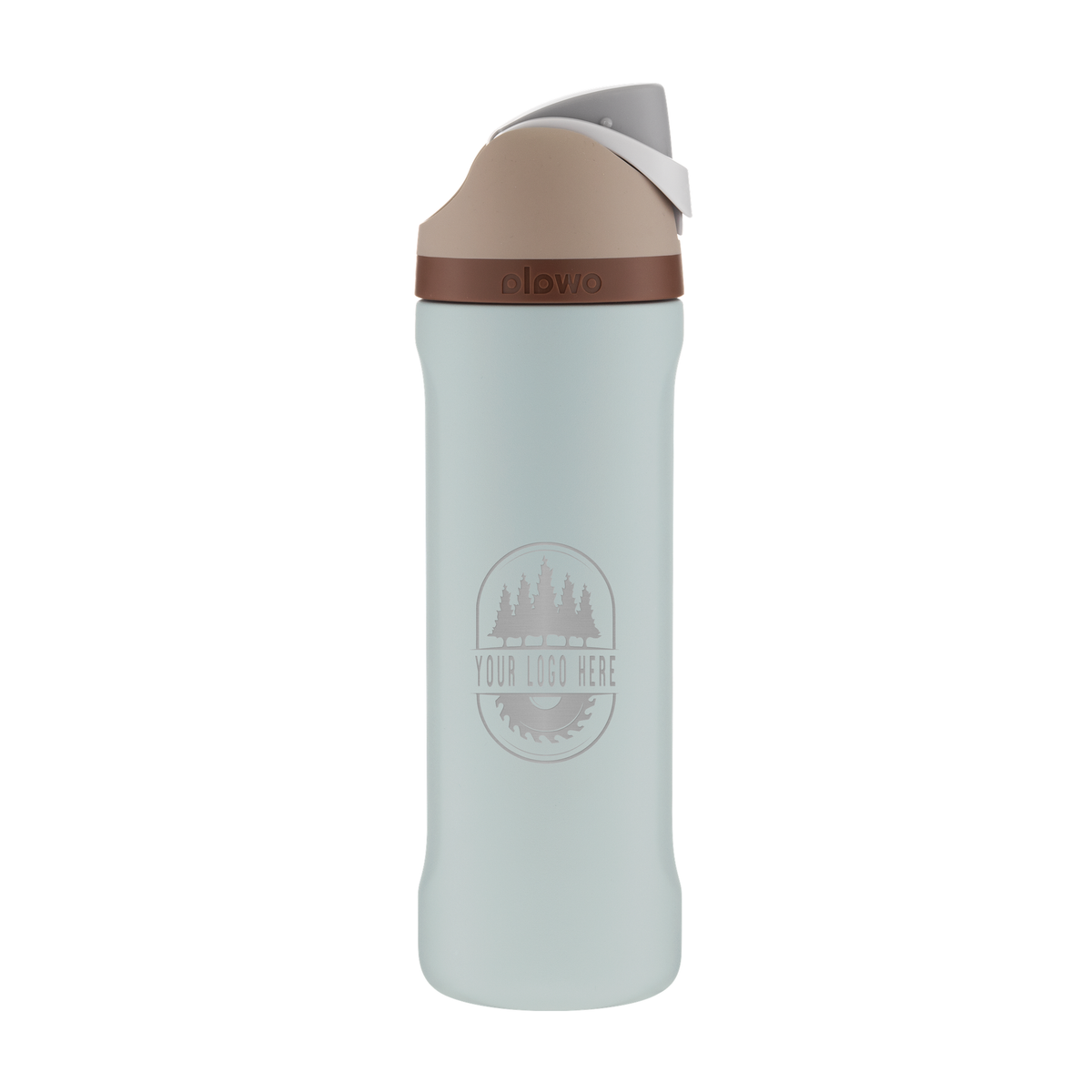 Custom Owala FreeSip 24oz with Laser Engraving - calm waters, engraved logo, side 2