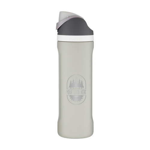 Custom Owala FreeSip 24oz with Laser Engraving - rock on, engraved logo, side 1