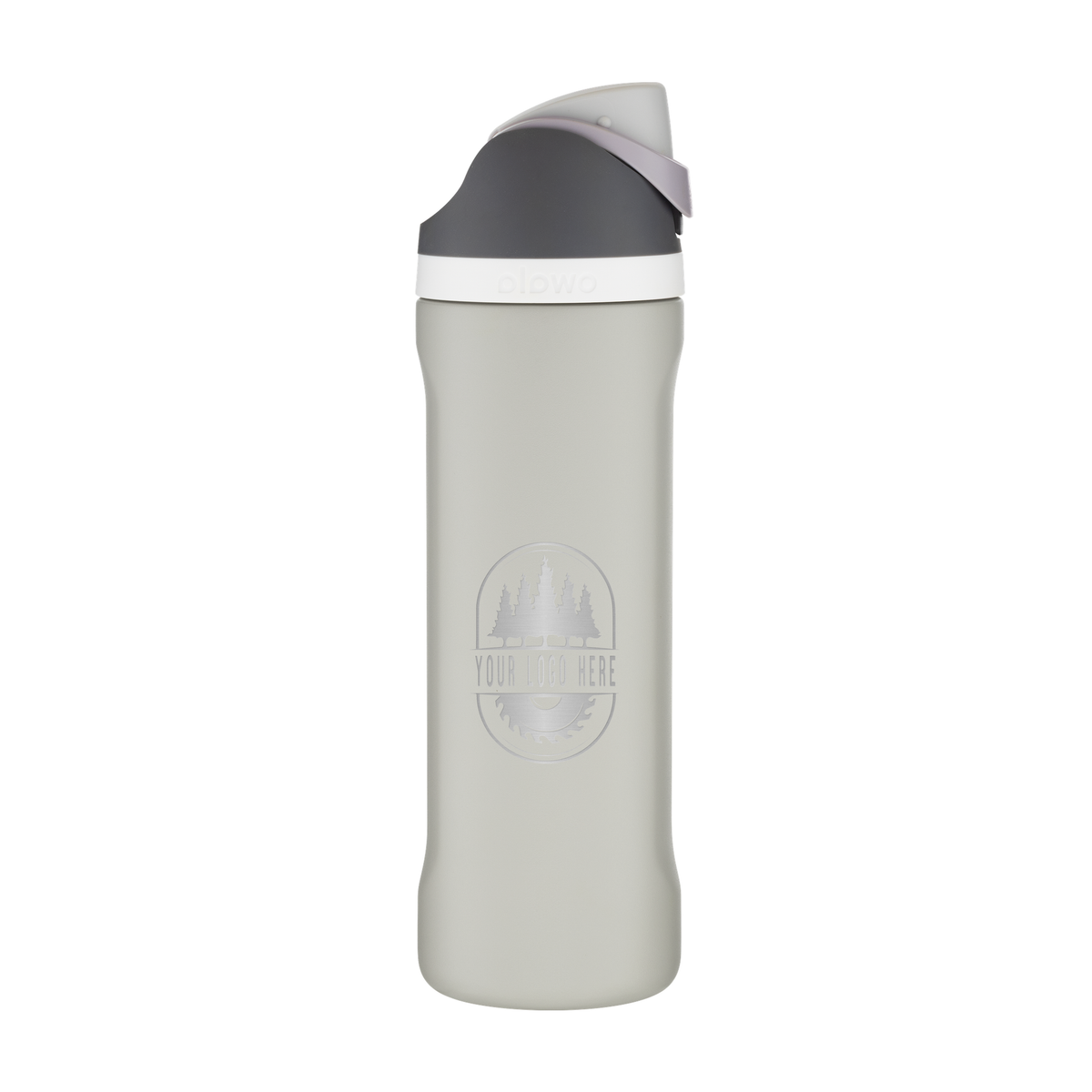 Custom Owala FreeSip 24oz with Laser Engraving - rock on, engraved logo, side 2