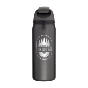 Custom Owala FreeSip 32oz with Laser Engraving - nailed it, engraved logo, back